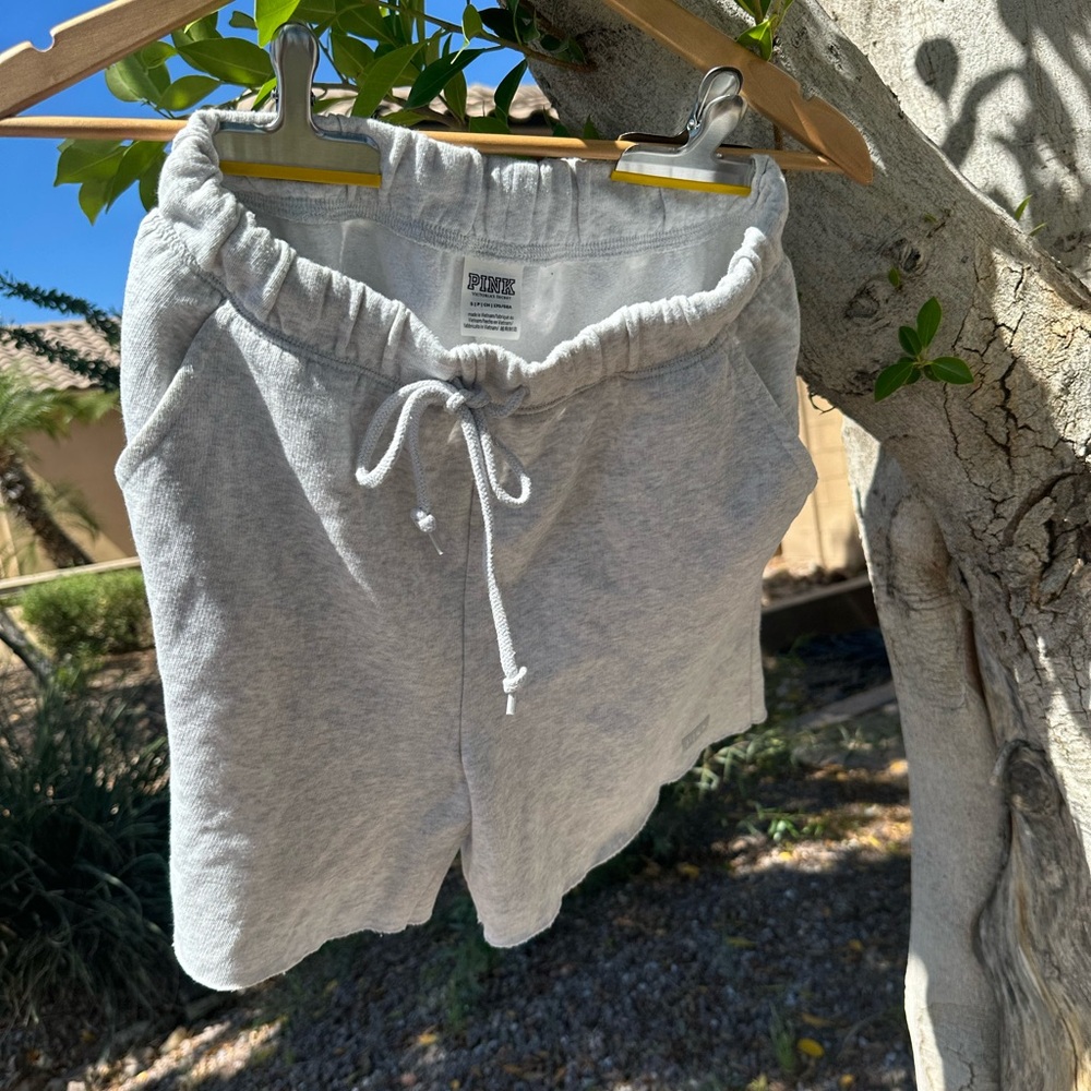 PINK Victoria Secret Gray Athletic Shorts, Size Small